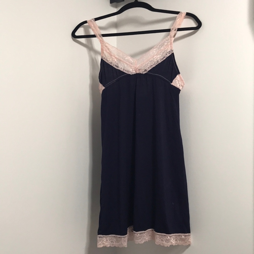 Honeydew Navy & Light Pink Chemise